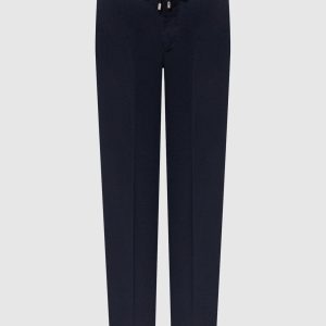 Navy blue linen pants Stefano Ricci