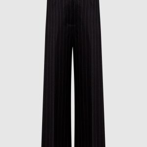 Gray striped wool pants Peserico