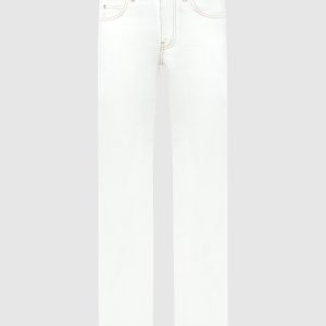 White jeans with logo patch Off-White