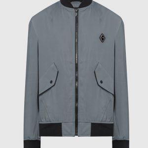 Gray logo bomber jacket A Cold Wall