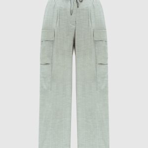 Gray cargo pants with wool Peserico