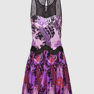 Lilac dress Roberto Cavalli