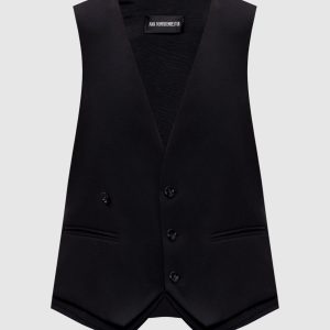 Janessa black wool vest Ann Demeulemeester