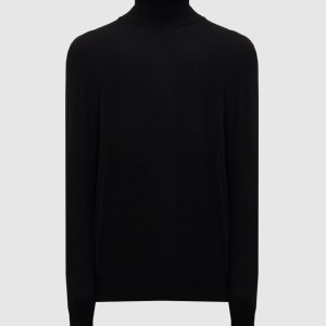 Black wool golf Woolrich