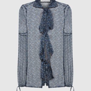 Blue silk blouse Philosophy di Lorenzo Serafini