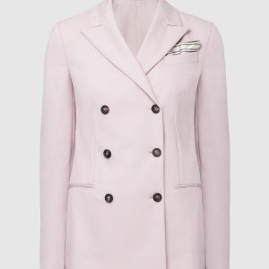 Pink wool jacket Brunello Cucinelli
