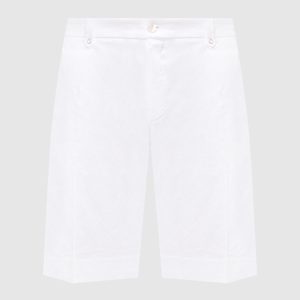 White linen shorts Stefano Ricci