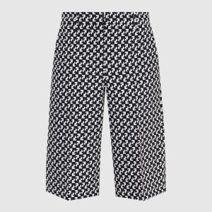 Bermuda shorts in Pop pattern Off-White