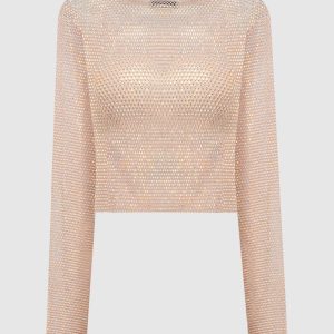 Pink top with crystals Santa Brands