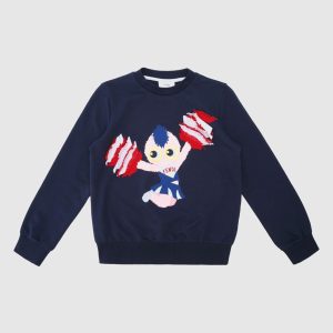 Children's dark blue sweatshirt Fendi