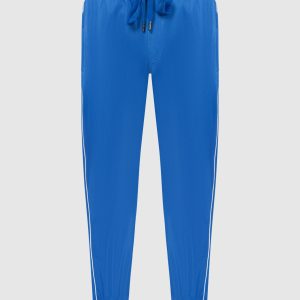 Blue joggers with logo patch Dolce&Gabbana