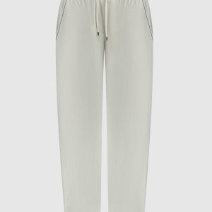 Beige pants with monil chain Brunello Cucinelli