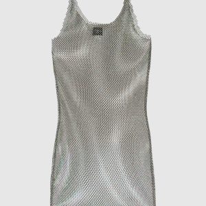 Gray SYDNEY mini dress with crystals Santa Brands