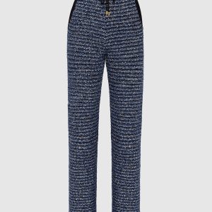 Blue trousers with sequins Balmain