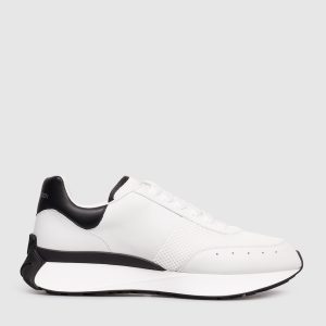White combination sneakers with logo Alexander McQueen