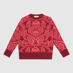 Children's red sweater made of wool in the VENUS pattern Etro