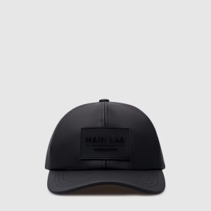 Black cap with logo patch Balmain