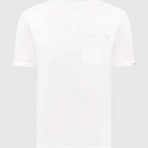 White T-shirt with embroidered monogram logo Stefano Ricci