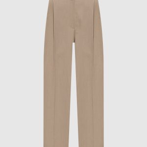Beige linen pants with monil chain Brunello Cucinelli