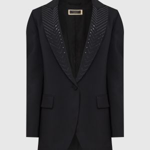 Graphite jacket with sequins Peserico