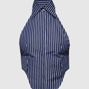 CUTE blue striped top SSHEENA