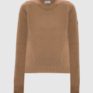 Brown wool and cashmere sweater Moncler