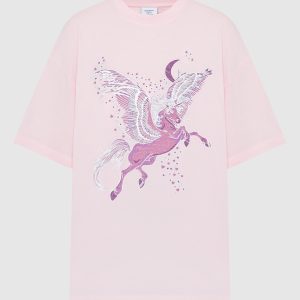 Pink t-shirt with a print Vetements
