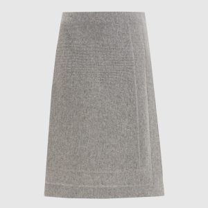 Gray skirt with wool on the smell Jil Sander