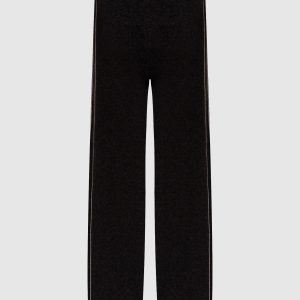 Brown wool and cashmere pants with monil chain Peserico