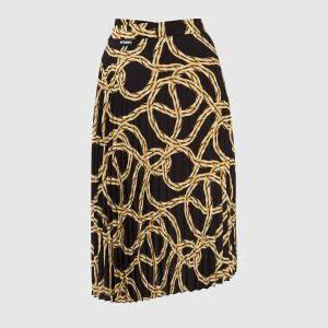 Pleated skirt in contrast print Vetements