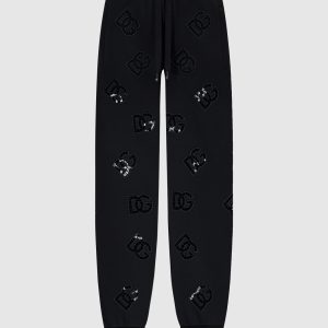 Black joggers with logo embroidery Dolce&Gabbana