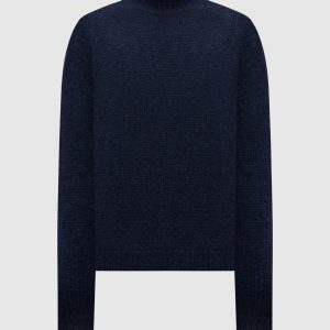 Blue alpaca wool sweater Jil Sander