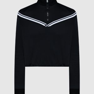 Black anorak with branded ribbon Off-White