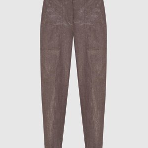 Dark gray trousers with lurex Peserico