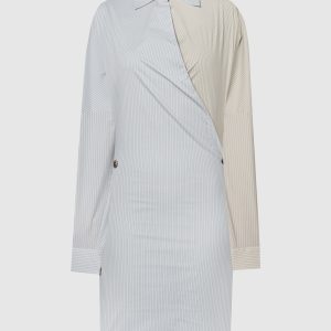 Blue striped shirt dress Philosophy di Lorenzo Serafini