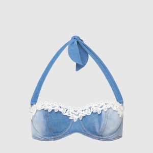 Blue swimsuit top Ermanno Scervino