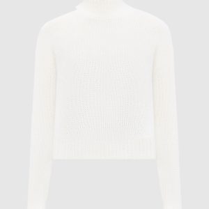 White angora turtleneck sweater Peserico