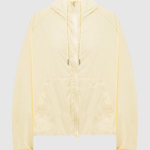 Yellow windbreaker with logo embroidery Juun.j