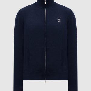 Blue cashmere cardigan Brunello Cucinelli
