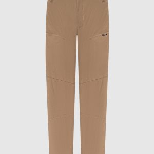 RD-Civil beige pants with logo patch Riotdivision