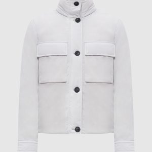Grey down jacket with logo Woolrich