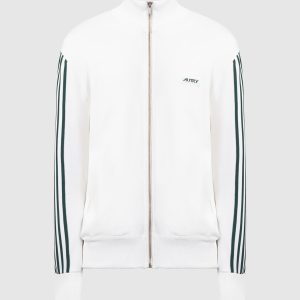 White sports jacket with logo embroidery AUTRY
