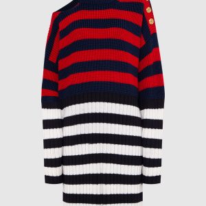 Striped cutout dress Balmain
