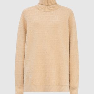 Sweater in FF pattern with slits Fendi
