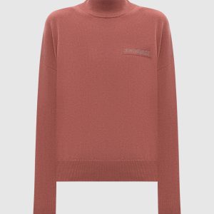Pink sweater made of wool, silk and cashmere Peserico