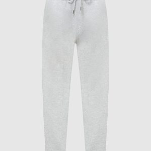 White joggers with logo print Brunello Cucinelli