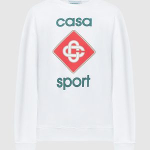 Casa Sport white sweatshirt with logo print Casablanca