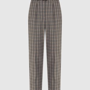Checked wool trousers Peserico