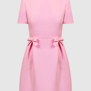 Pink wool and silk mini dress Valentino