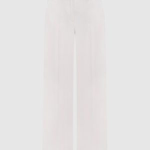 Beige pants with a brand patch Peserico